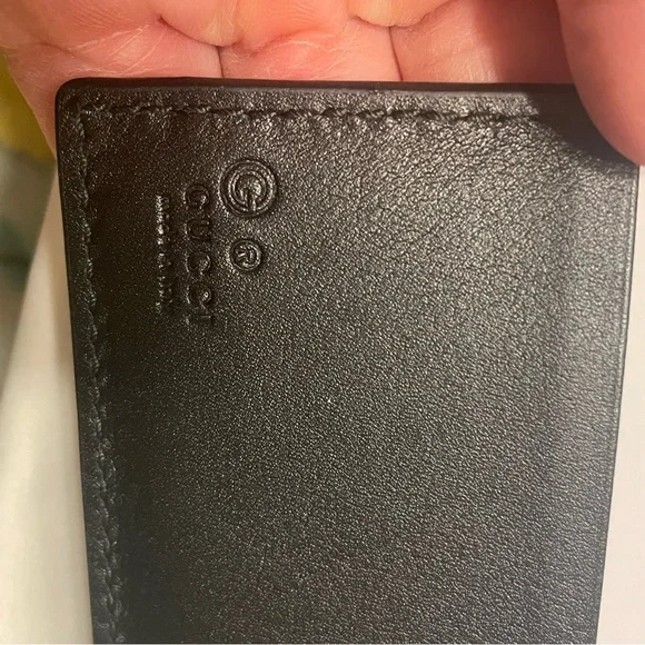 New Gucci Guccissima Leather Bifold Wallet With Coin pocket Black - Picture 5 of 7